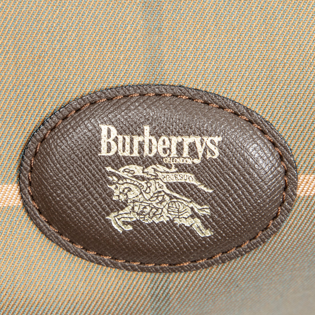 Bolso de mano Burberrys Small Boston Lona Vintage Check Verde