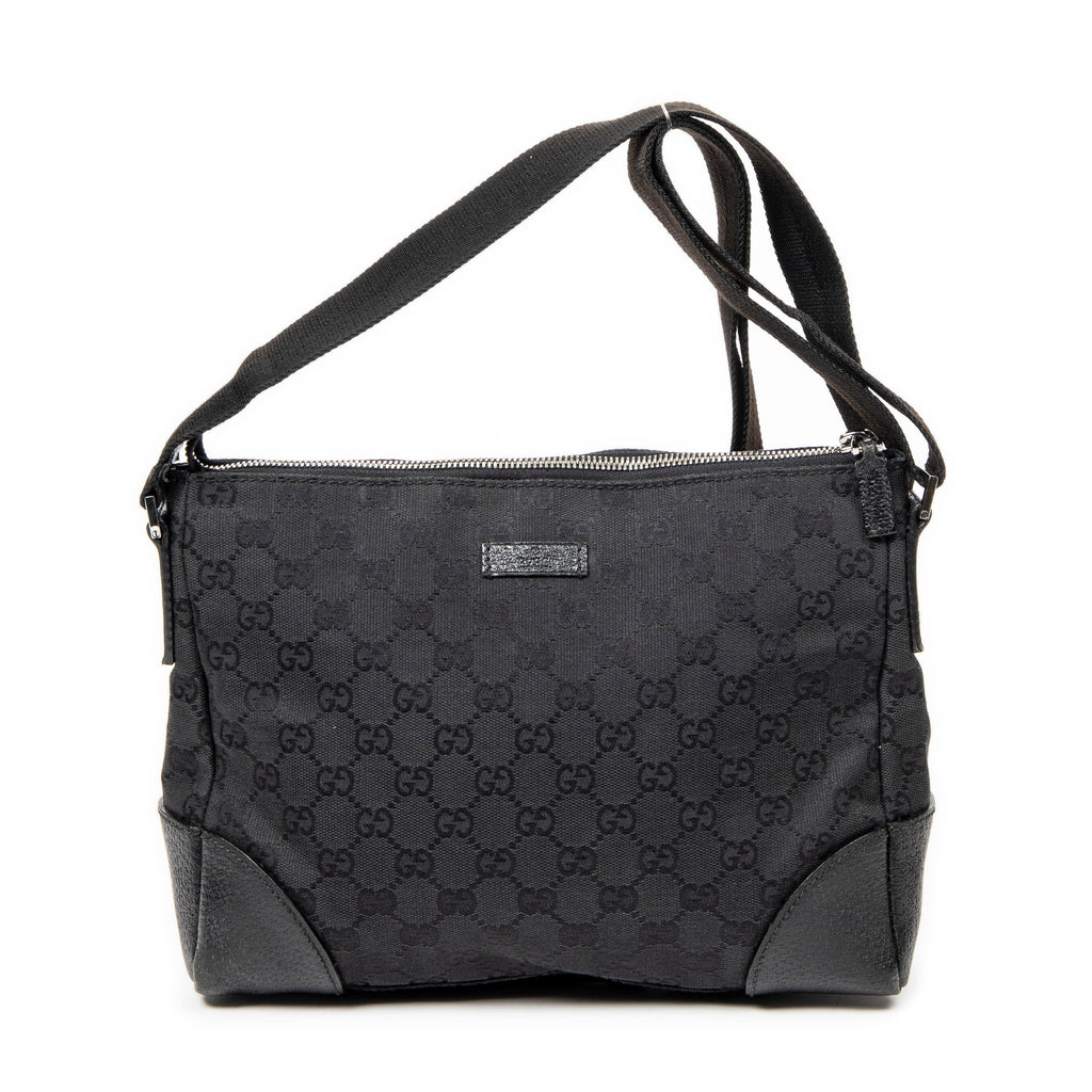 Shoulder Bag Joy Messenger Black Monogrammed Canvas