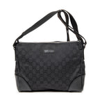 Shoulder Bag Joy Messenger Black Monogrammed Canvas