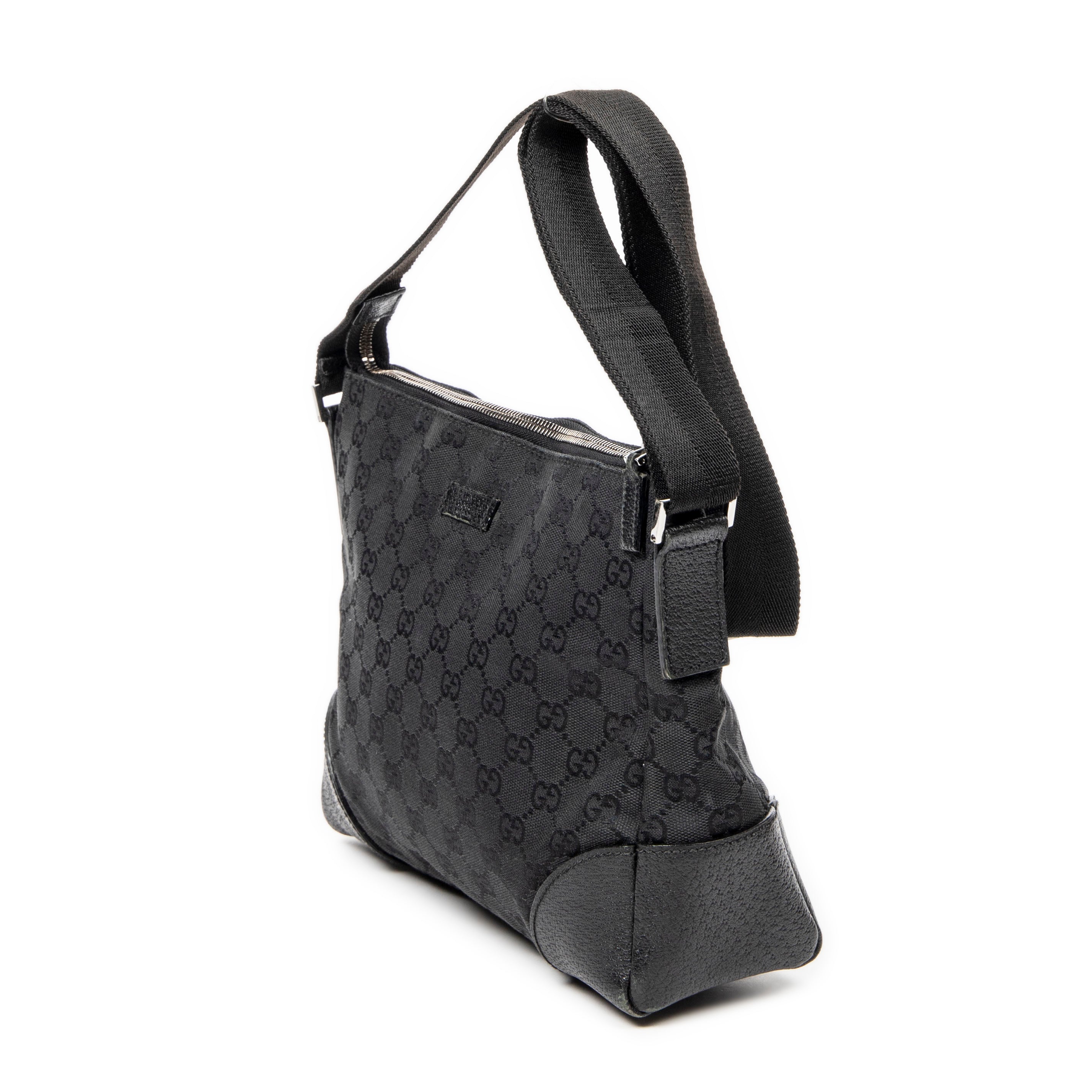Shoulder Bag Joy Messenger Black Monogrammed Canvas