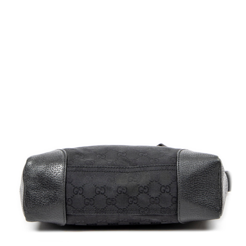 Shoulder Bag Joy Messenger Black Monogrammed Canvas