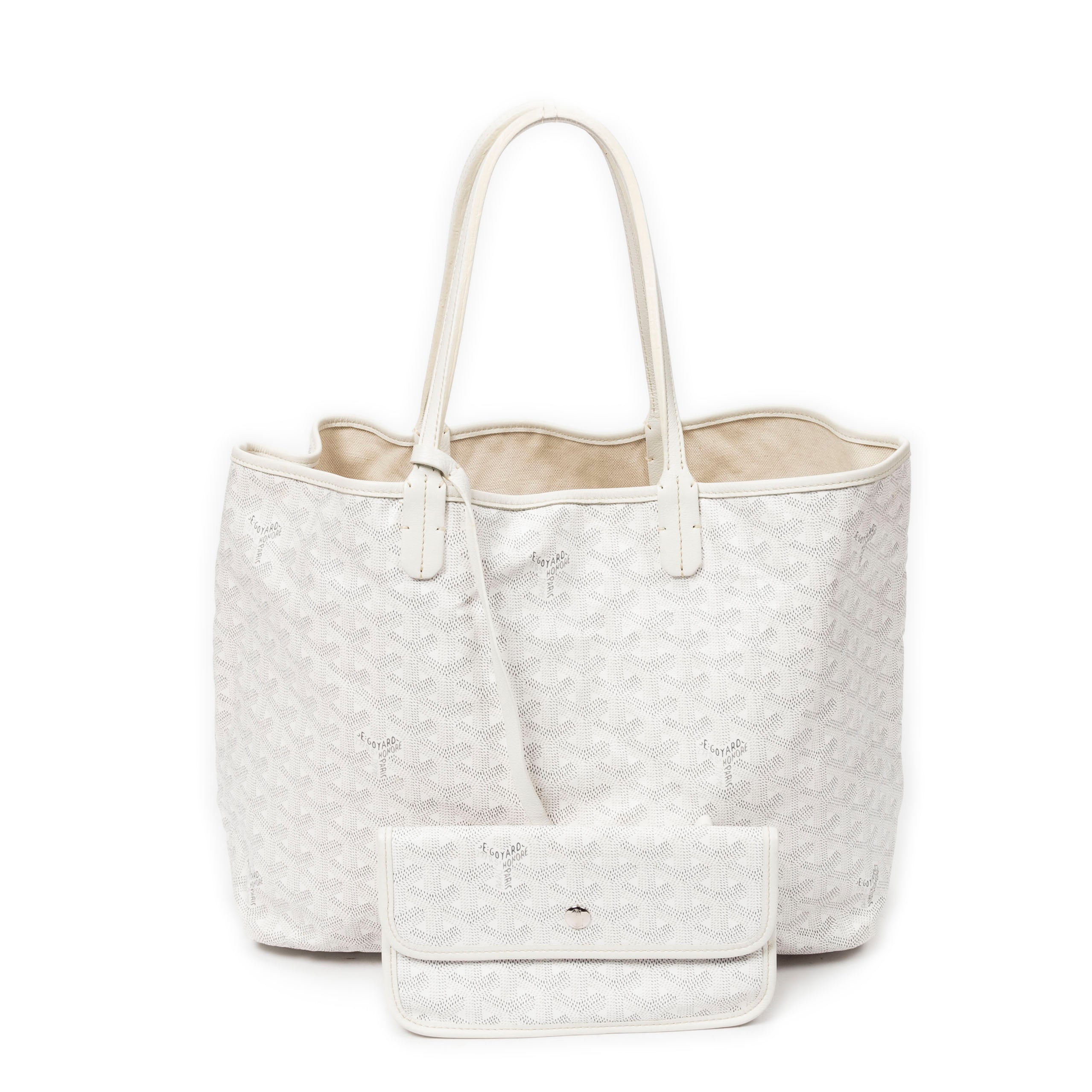 Shoulder Bag Saint Louis PM White Goyardine Coated Canvas