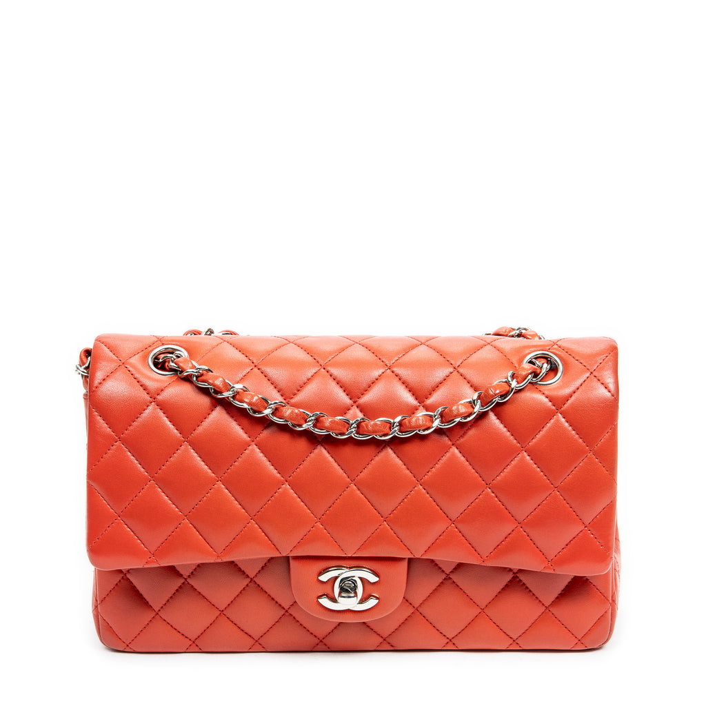 Shoulder Bag Classic Double Flap 26 Red Quilted Lambskin Leather