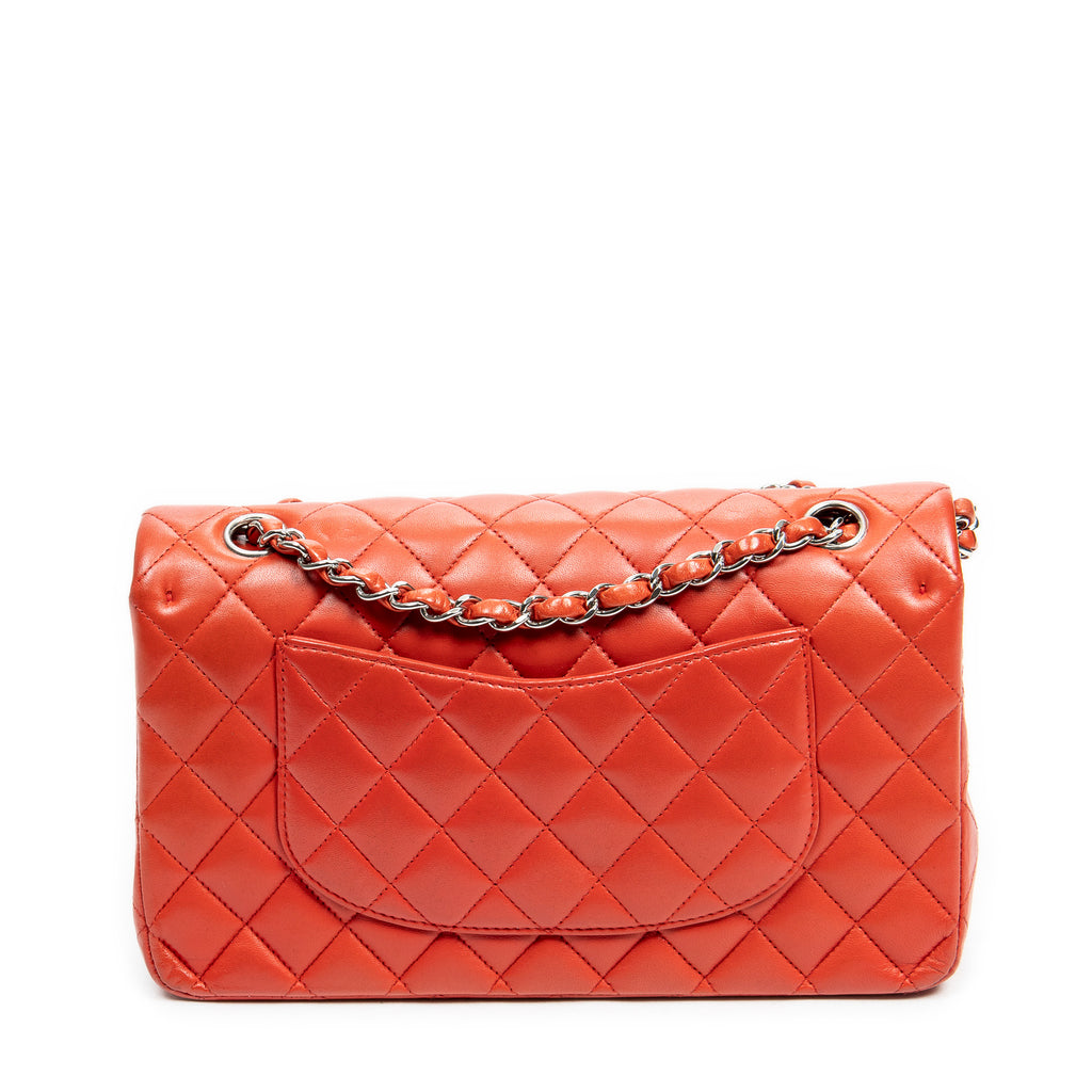 Shoulder Bag Classic Double Flap 26 Red Quilted Lambskin Leather