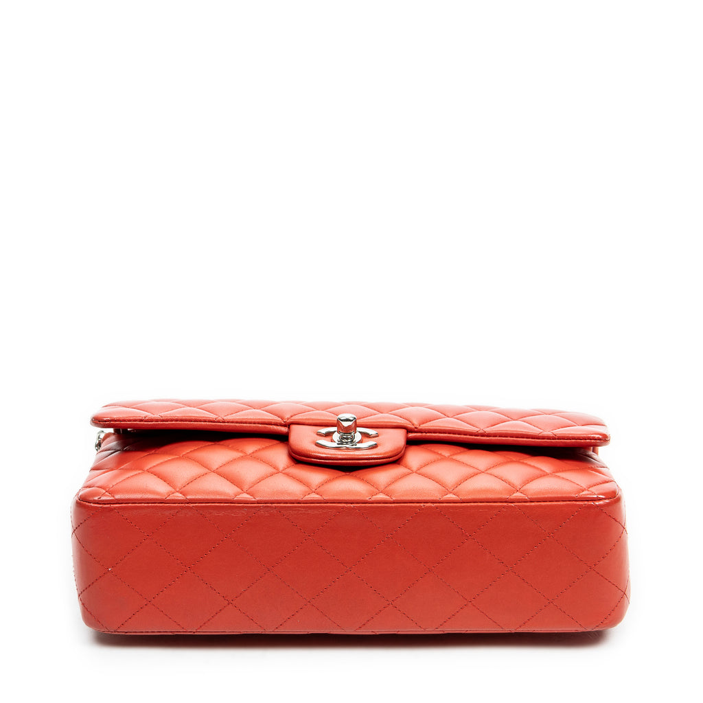 Shoulder Bag Classic Double Flap 26 Red Quilted Lambskin Leather