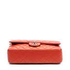 Shoulder Bag Classic Double Flap 26 Red Quilted Lambskin Leather