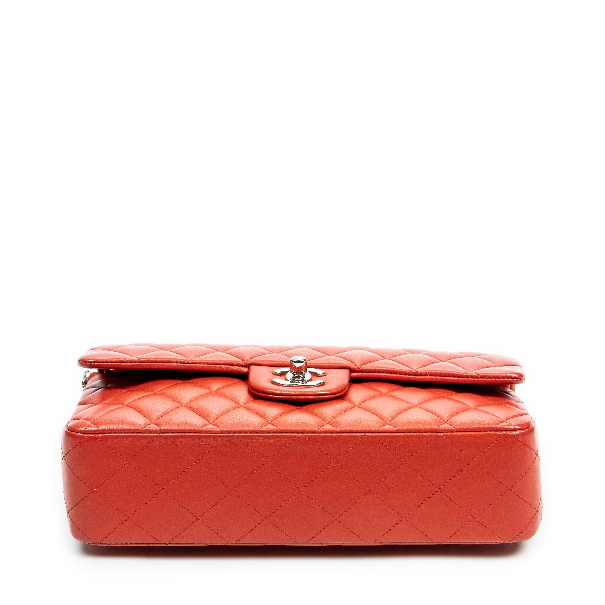 Shoulder Bag Classic Double Flap 26 Red Quilted Lambskin Leather