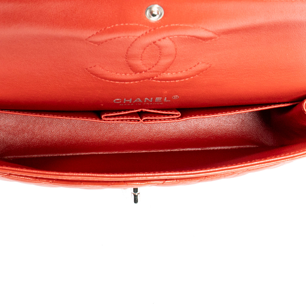 Shoulder Bag Classic Double Flap 26 Red Quilted Lambskin Leather
