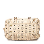 Handbag Medium Soft Boston Beige Visetos Coated Canvas