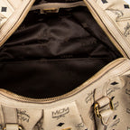 Handbag Medium Soft Boston Beige Visetos Coated Canvas