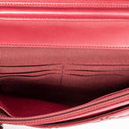 Shoulder Bag Double Stitch Hampton Wallet On Chain Burgundy Quilted Lambskin Leather