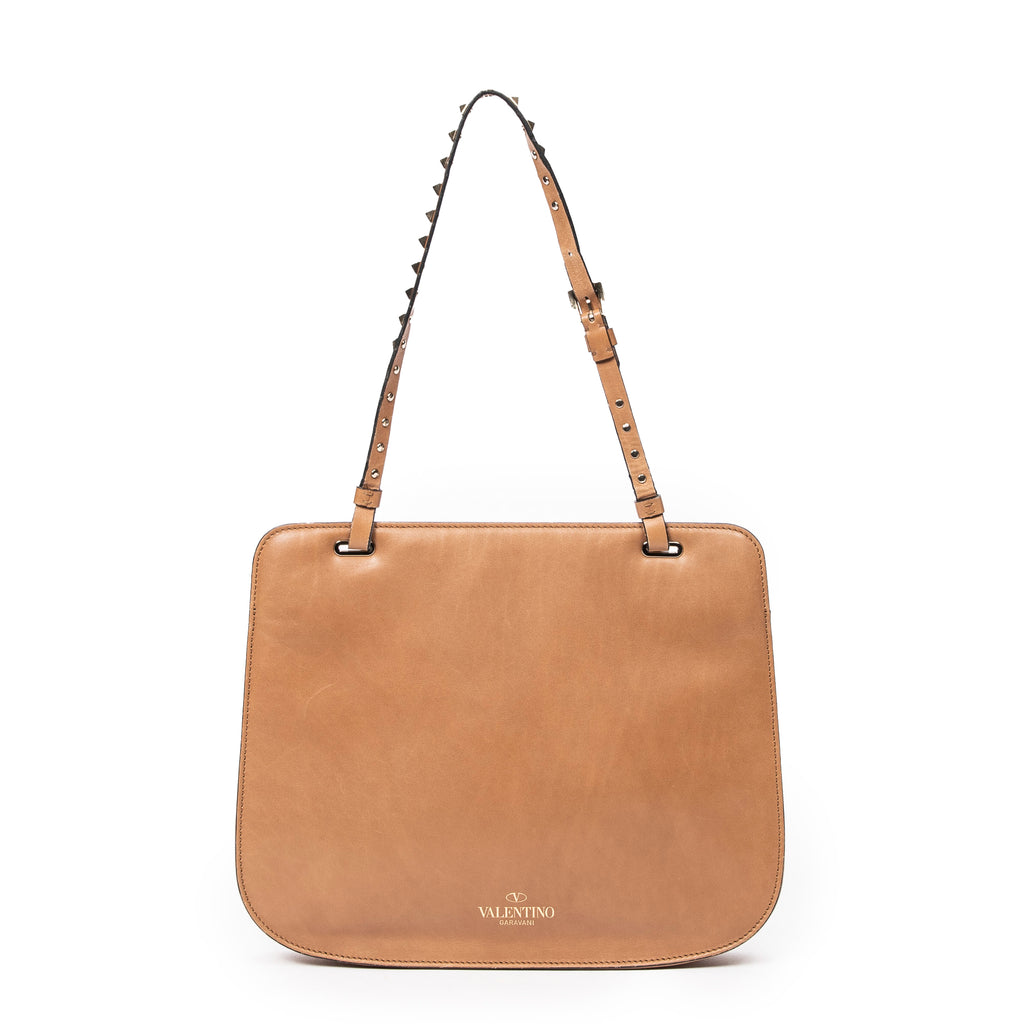 Shoulder Bag Rockstud Shoulder Bag Brown Smooth Leather