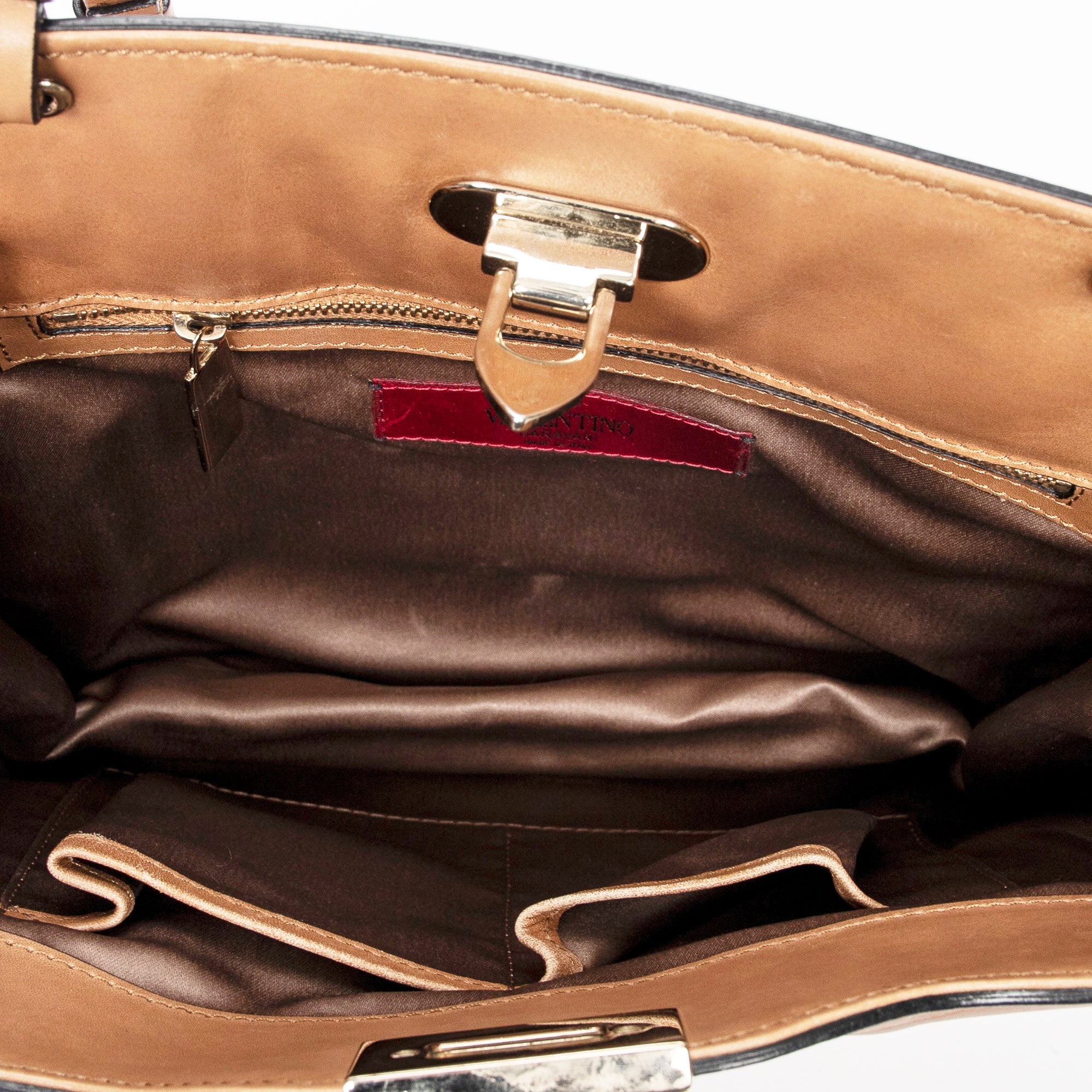 Shoulder Bag Rockstud Shoulder Bag Brown Smooth Leather