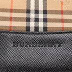 Shoulder Bag Vertical Tote Beige Haymarket Check Canvas