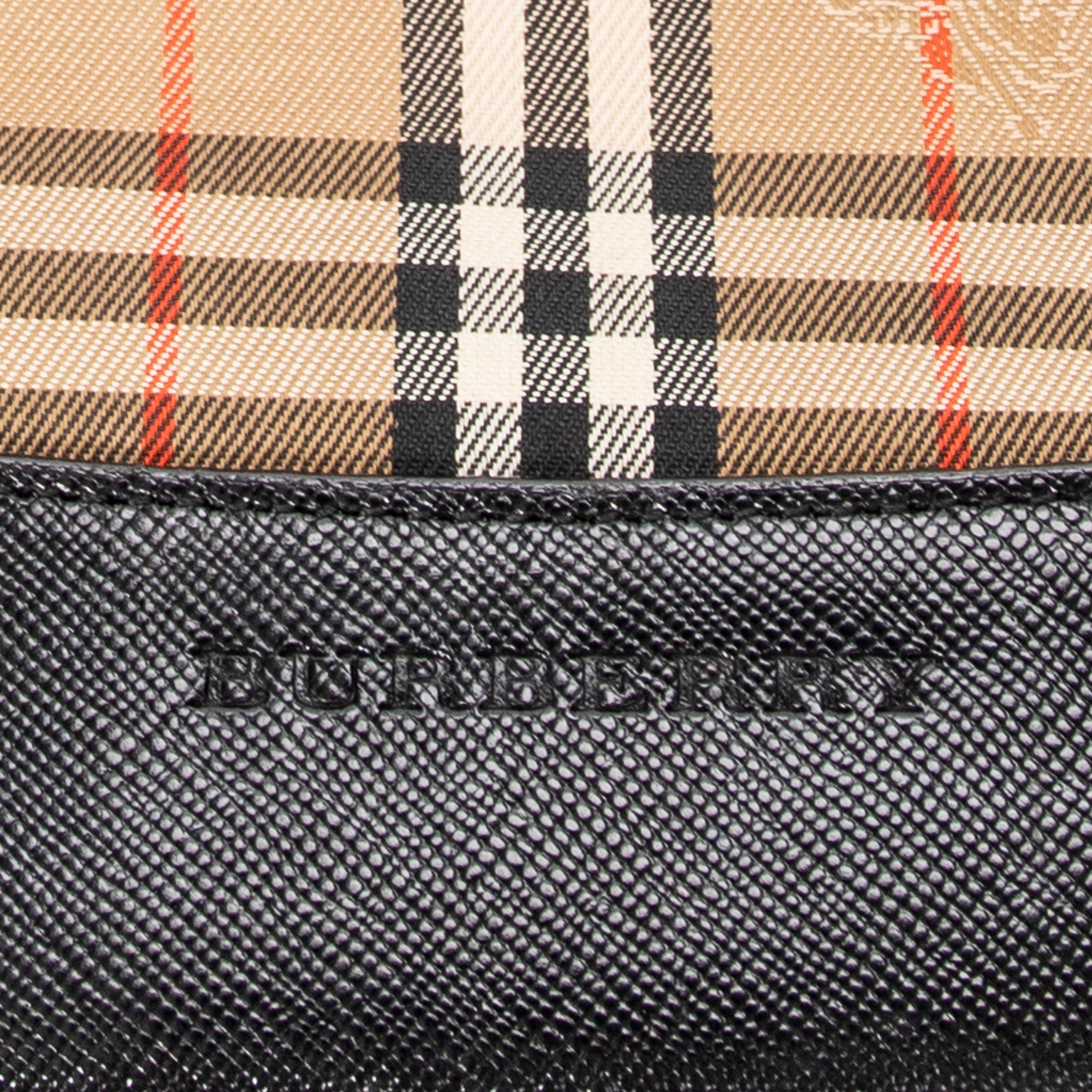 Shoulder Bag Vertical Tote Beige Haymarket Check Canvas