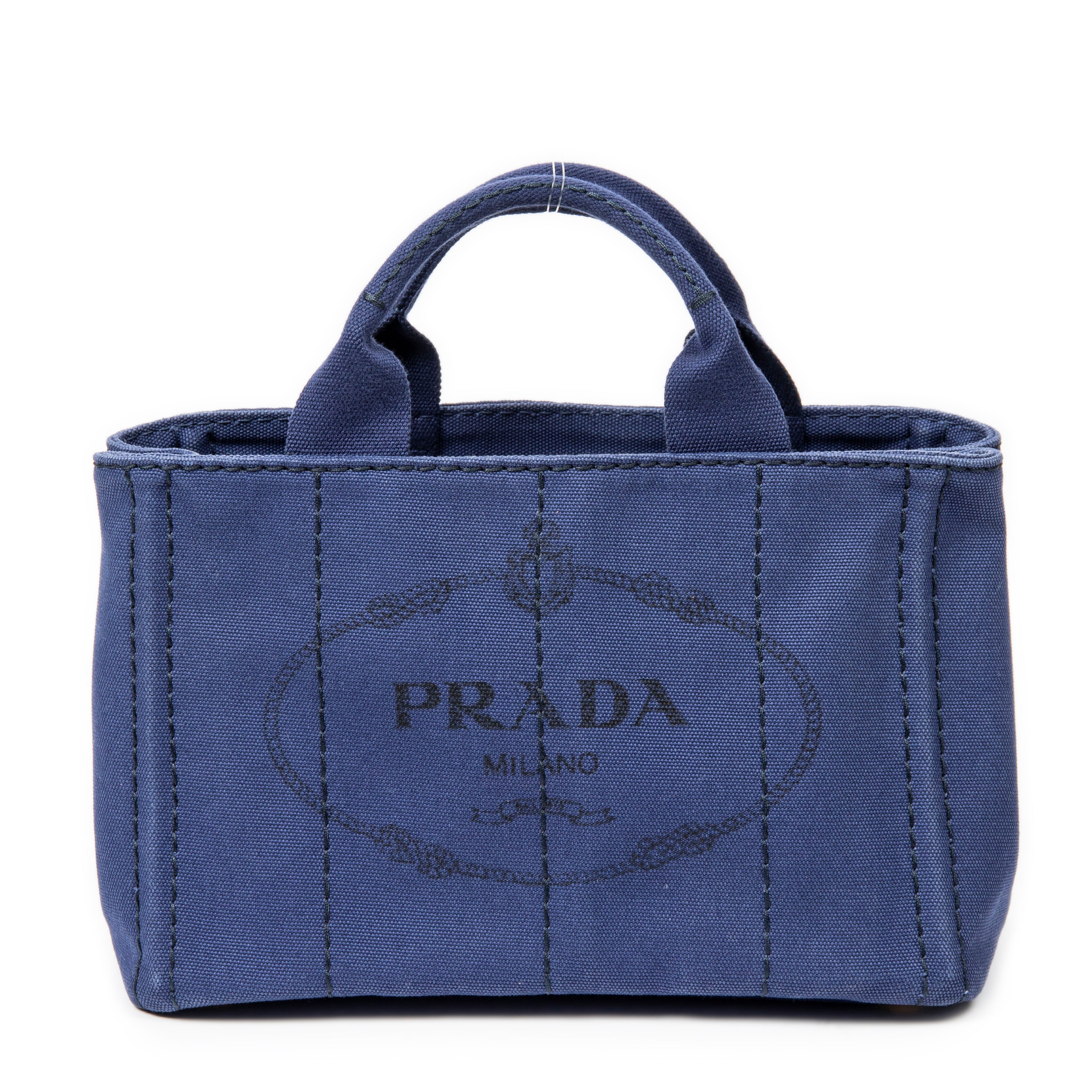 Handbag Small Canapa Tote Royal Blue Canapa Canvas