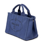 Handbag Small Canapa Tote Royal Blue Canapa Canvas