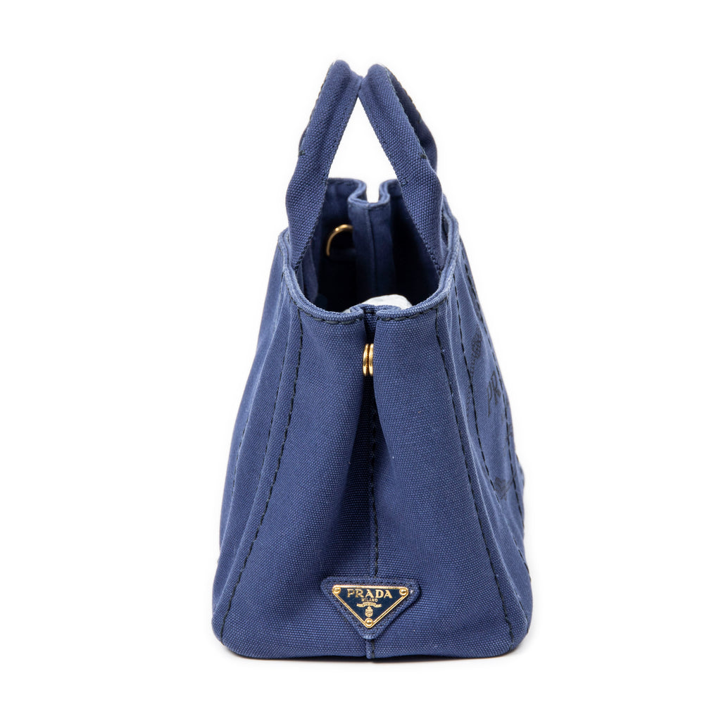Handbag Small Canapa Tote Royal Blue Canapa Canvas
