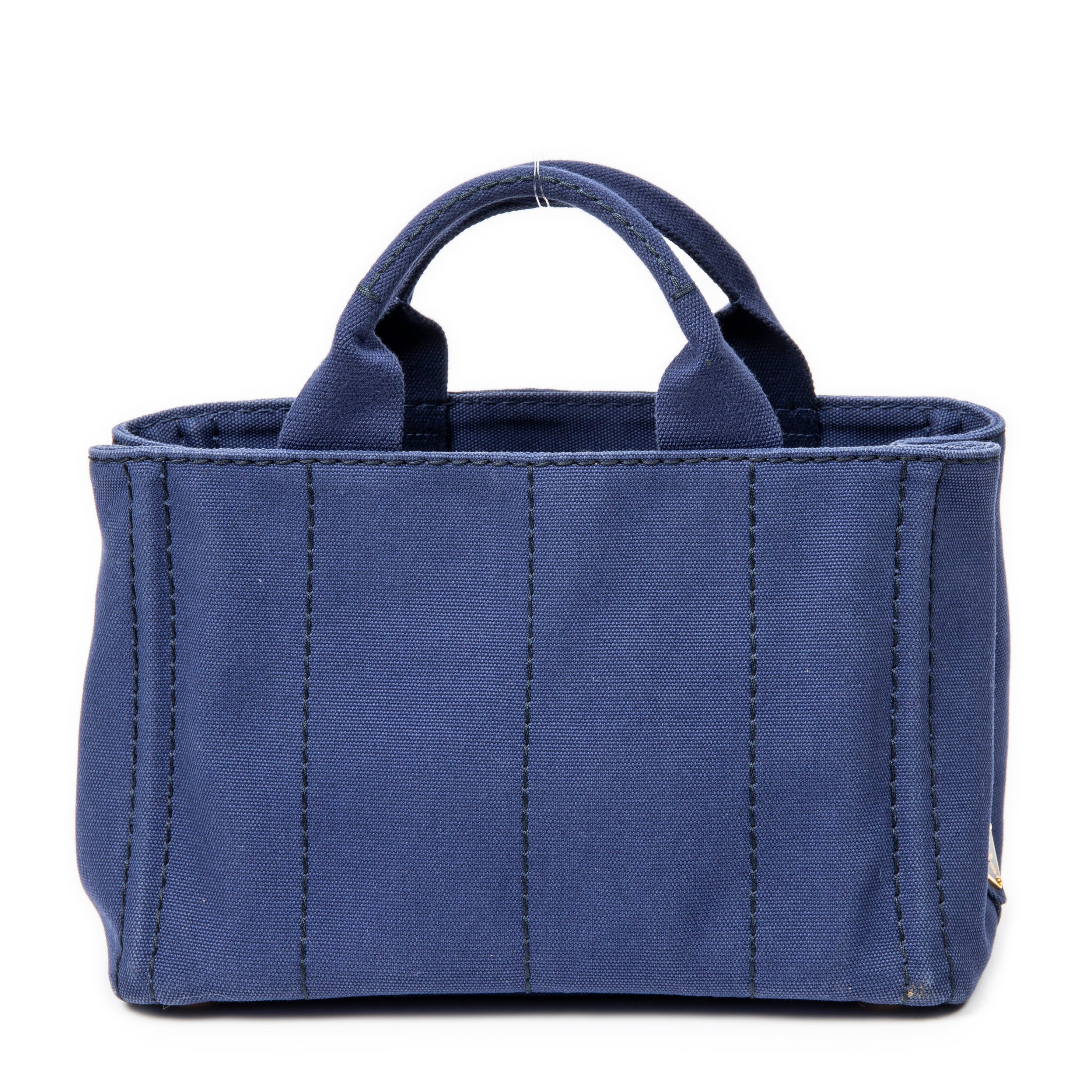 Handbag Small Canapa Tote Royal Blue Canapa Canvas