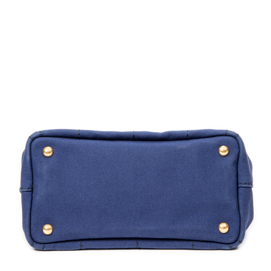 Handbag Small Canapa Tote Royal Blue Canapa Canvas