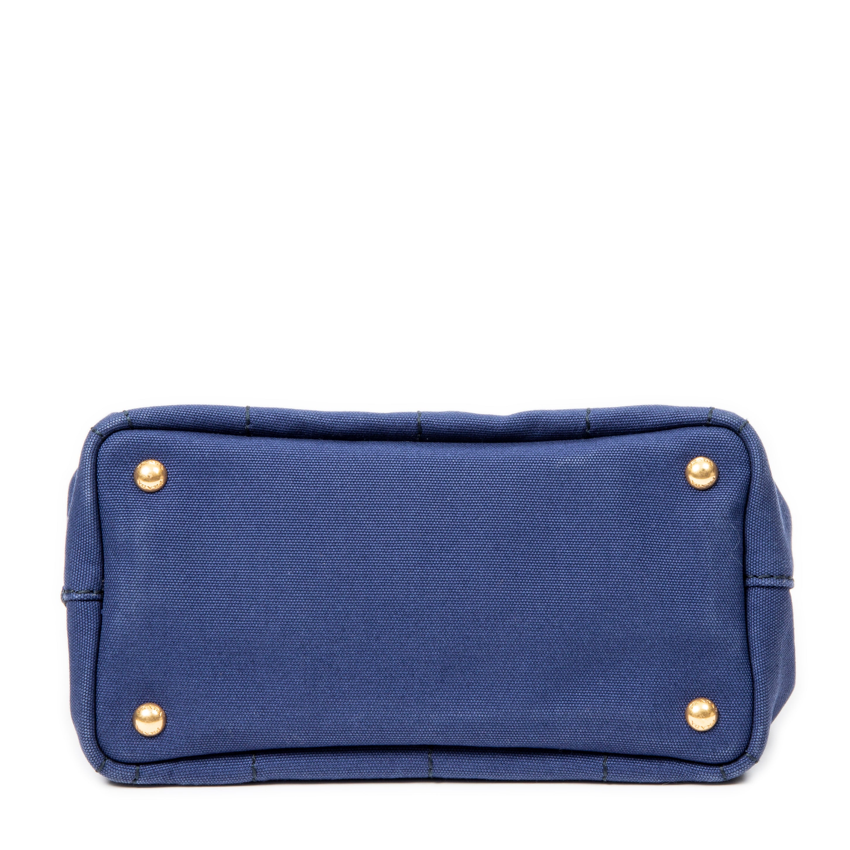 Handbag Small Canapa Tote Royal Blue Canapa Canvas