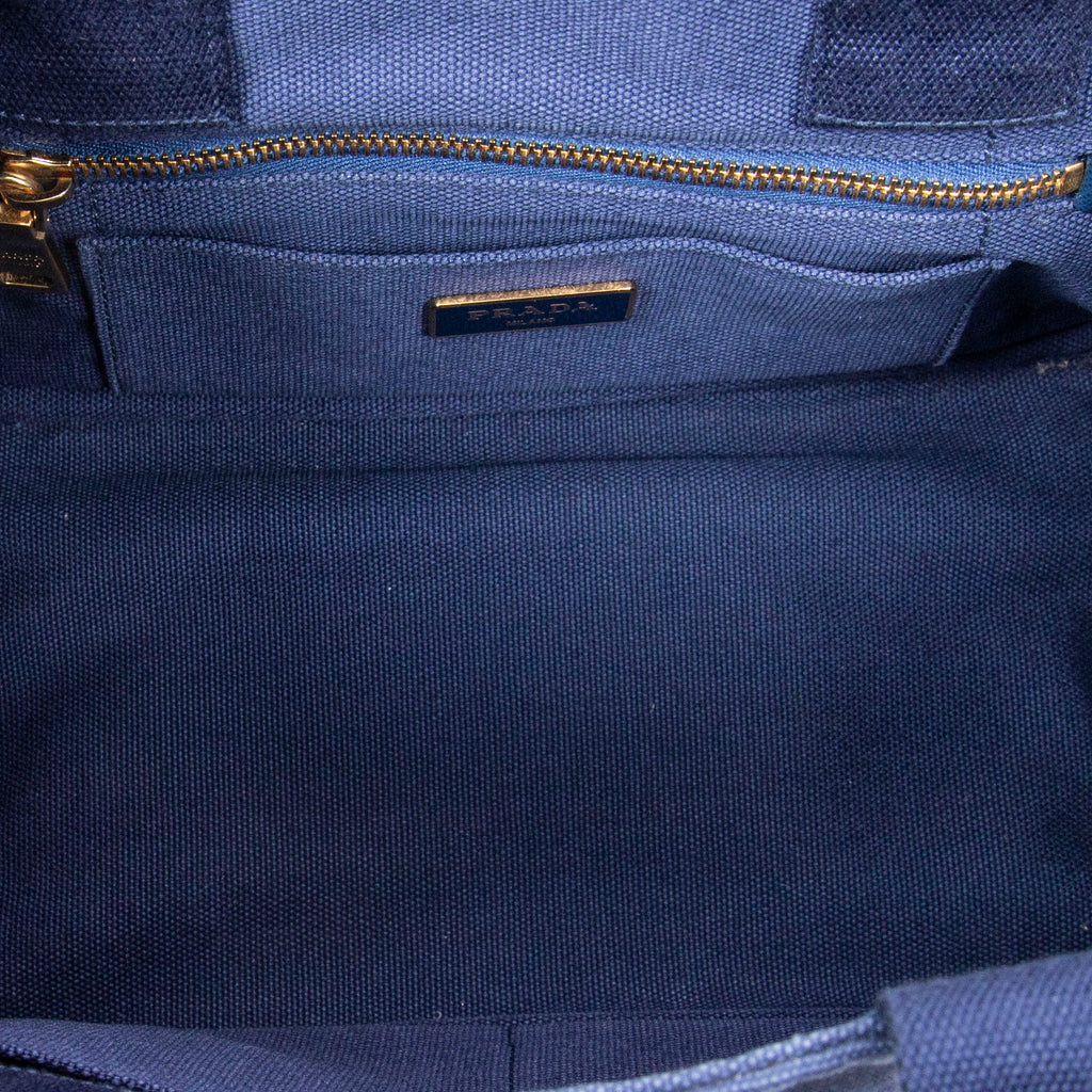 Handbag Small Canapa Tote Royal Blue Canapa Canvas