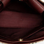 Shoulder Bag Open Tote Beige Nova Check Canvas
