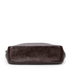 Bolso de hombro rectangular con cremallera de lona beige Haymarket Check