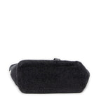 Shoulder Bag XS Logo Shearling Tote Gray Printed Shearling Canvas