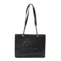 Shoulder Bag Timeless Large CC Chain Tote Black Caviar Leather