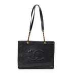 Shoulder Bag Timeless Large CC Chain Tote Black Caviar Leather