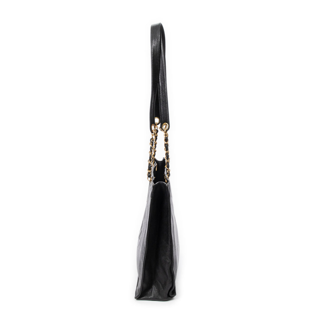 Shoulder Bag Timeless Large CC Chain Tote Black Caviar Leather