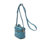 Shoulder Bag Micro Lady Dior Vanity Case Teal Cannage Lambskin Leather
