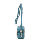 Shoulder Bag Micro Lady Dior Vanity Case Teal Cannage Lambskin Leather