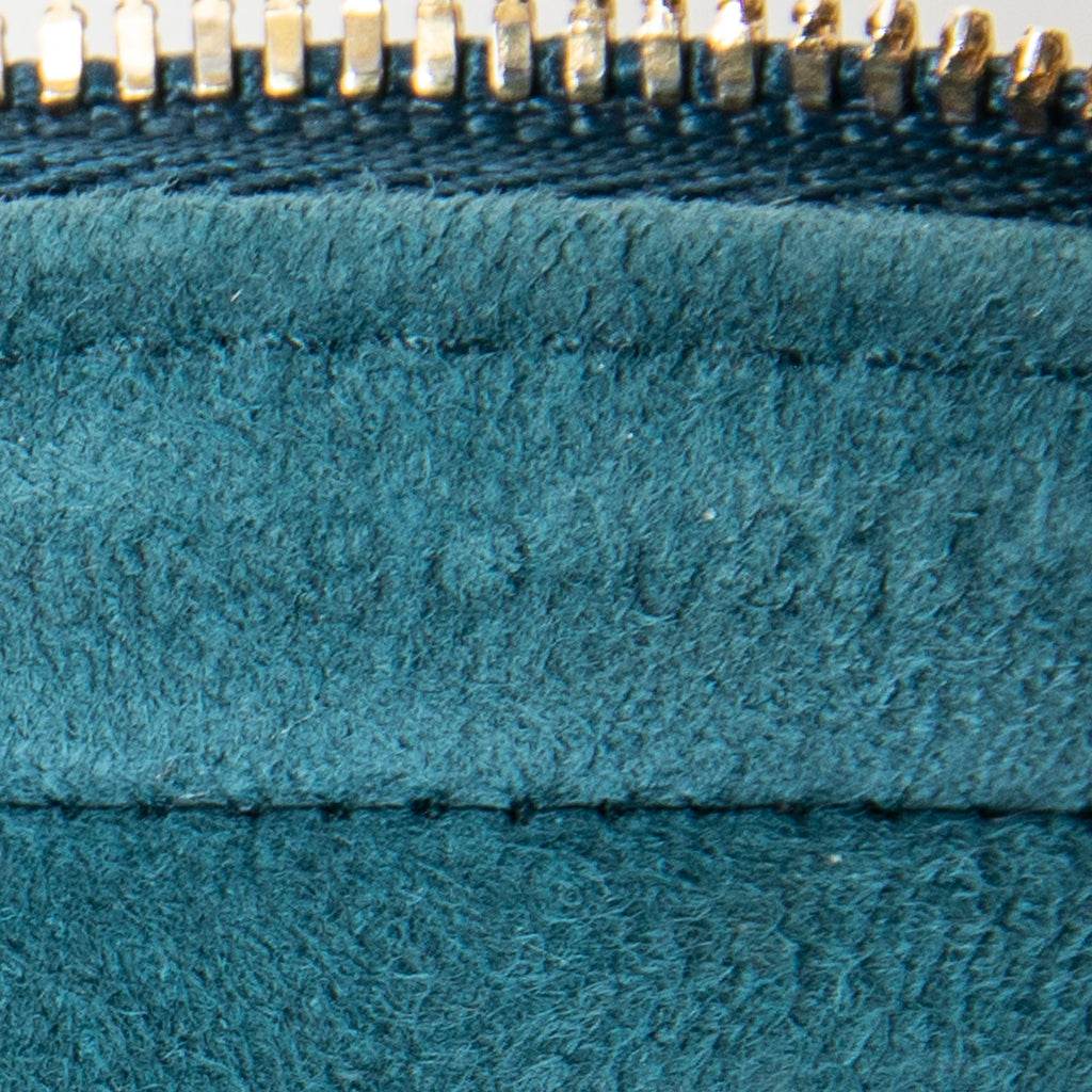 Shoulder Bag Micro Lady Dior Vanity Case Teal Cannage Lambskin Leather