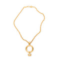 Necklace Magnifying Glass Pendant Necklace Gold Gold Plated