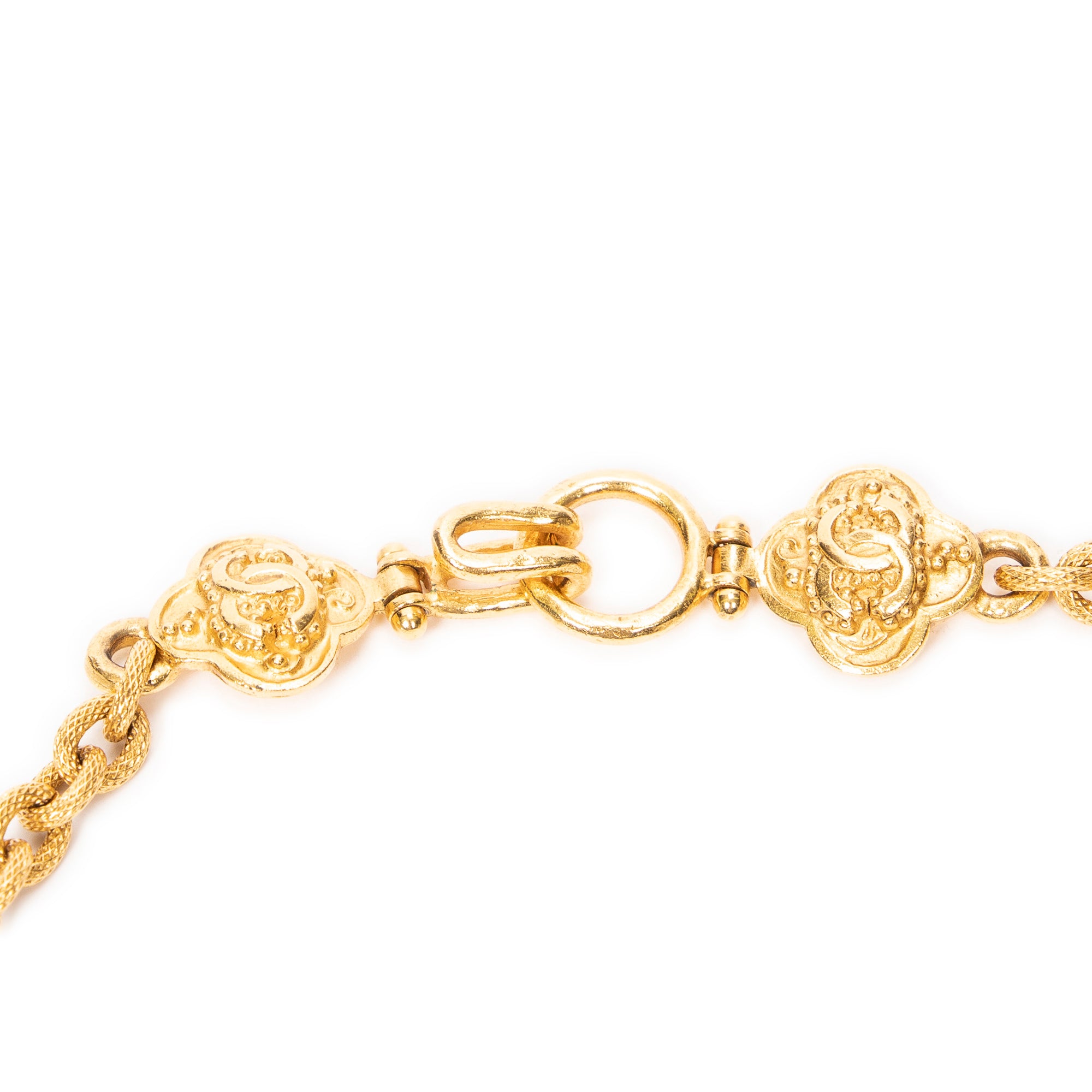 Chanel - Collier loupe pendentif - Doré