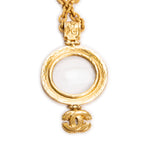 Necklace Magnifying Glass Pendant Necklace Gold Gold Plated