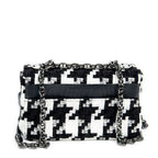 Shoulder Bag Medium Caro Black Tweed Canvas