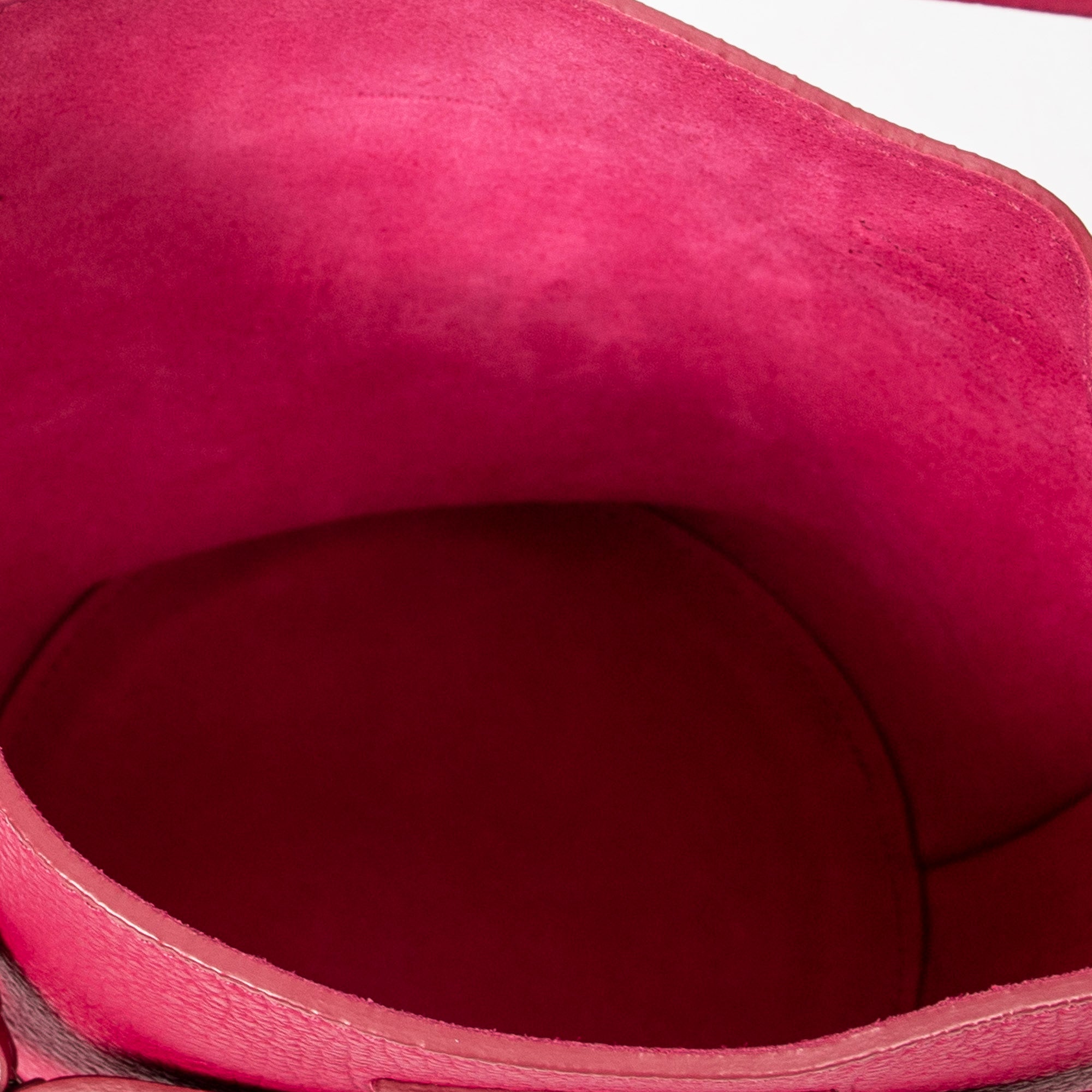 Sac à main Nano Big Bag Seau Cuir de veau grainé Rose fuchsia