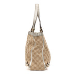 Shoulder Bag Abbey D Ring Tote Beige Monogrammed Canvas