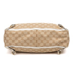 Shoulder Bag Abbey D Ring Tote Beige Monogrammed Canvas
