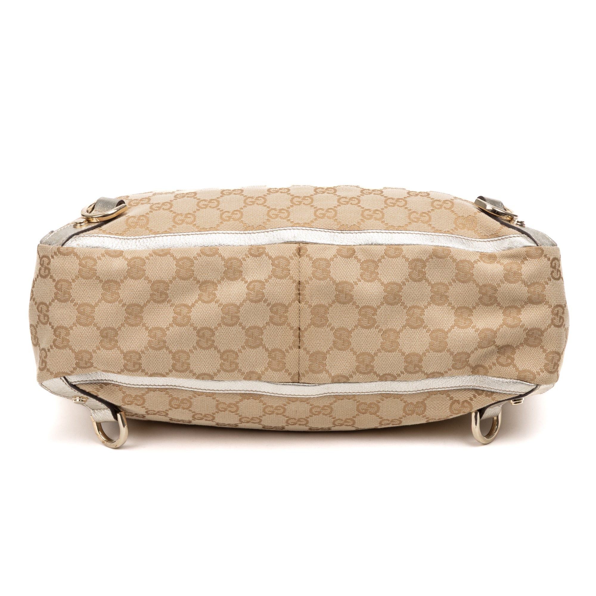 Shoulder Bag Abbey D Ring Tote Beige Monogrammed Canvas