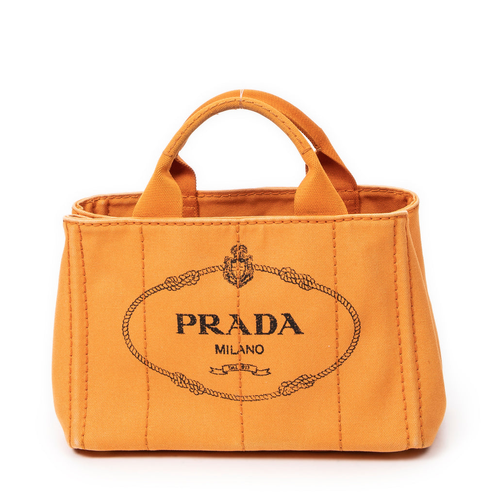 Shoulder Bag Small Canapa Tote Orange Canapa Canvas