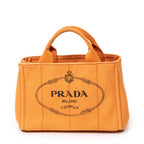 Shoulder Bag Small Canapa Tote Orange Canapa Canvas