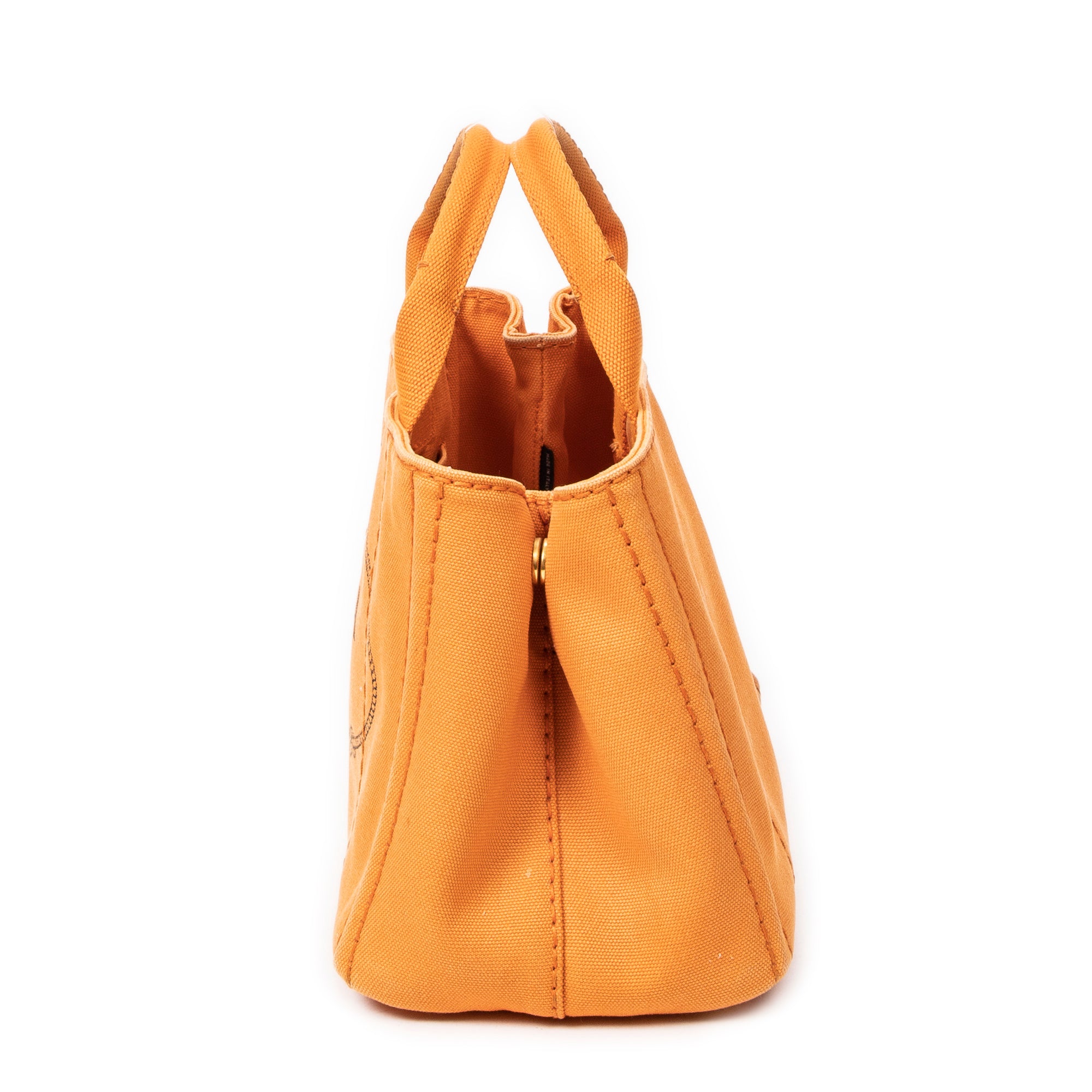 Shoulder Bag Small Canapa Tote Orange Canapa Canvas