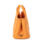 Shoulder Bag Small Canapa Tote Orange Canapa Canvas