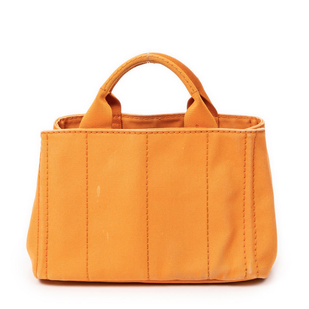 Shoulder Bag Small Canapa Tote Orange Canapa Canvas