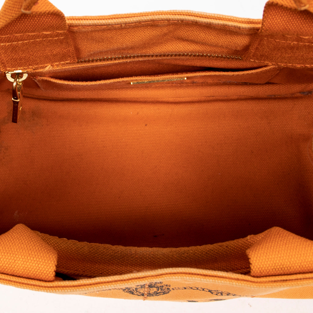 Shoulder Bag Small Canapa Tote Orange Canapa Canvas