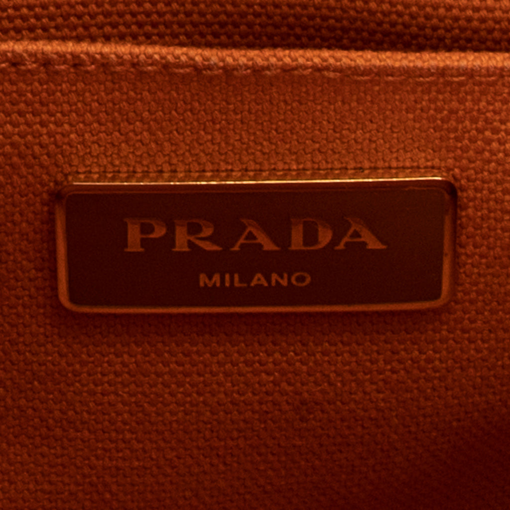 Shoulder Bag Small Canapa Tote Orange Canapa Canvas